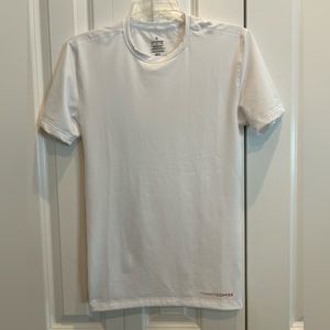 Men's White Core Compression Short Sleeve Shirt